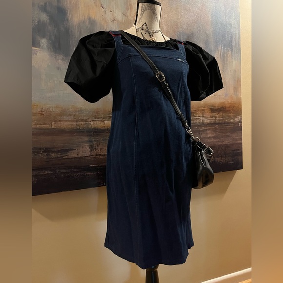 Vintage, Y2K maternity collection, fitted, stretch denim dress - Picture 6 of 16